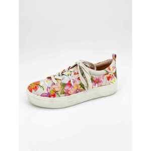 J/Slides NYC x Anthropologie Appy Platform Sneakers Floral Embroidered Size 7